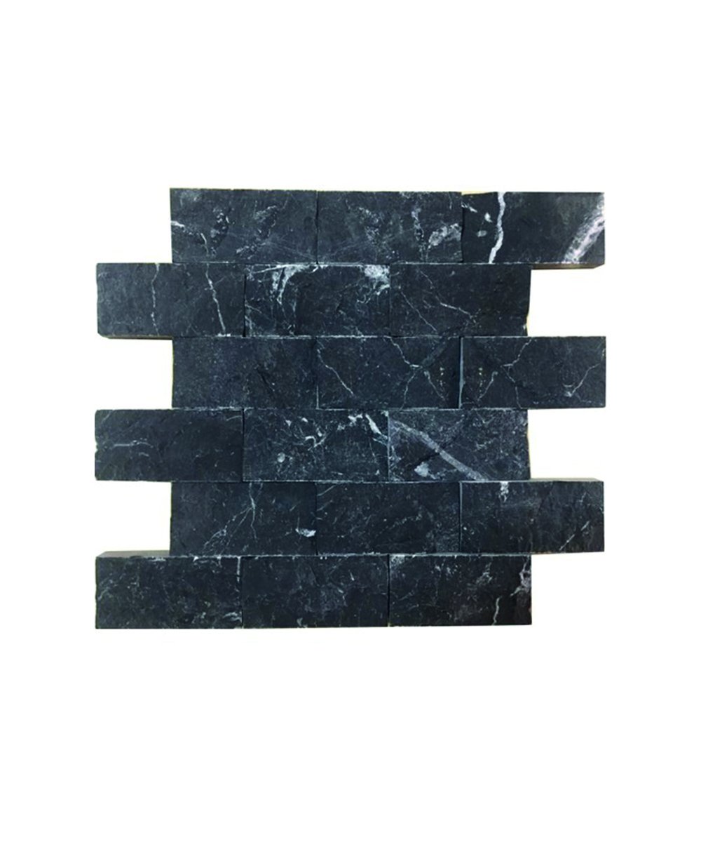 DYD04 Toros Siyahı Doğal Taş Traverten Patlatma Taş  Duvar Kaplama