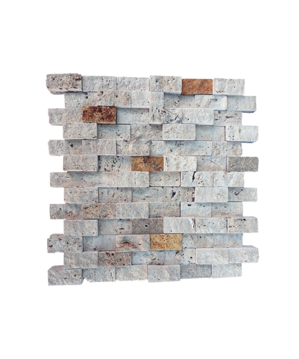 DYD03 Doğal Taş Traverten Patlatma Taş  Duvar Kaplama